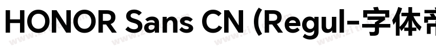 HONOR Sans CN (Regul字体转换